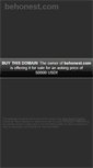 Mobile Screenshot of behonest.com